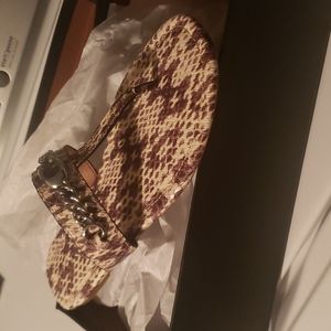 Coach snake skin Flat sandals